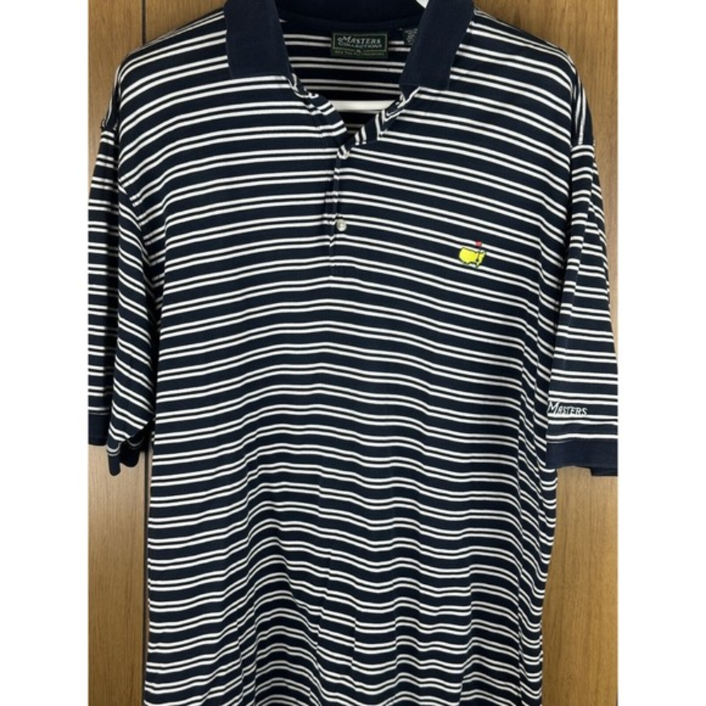 Masters Collection Men’s‎ Blue 60's Two-Ply Mercerized Golf Polo Shirt Sz XL